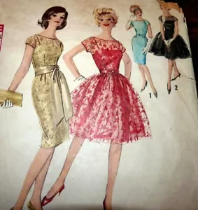 *BELLISSIMO ABITO VINTAGE anni 60 modello da cucire 16/36 - Foto 1 di 1
