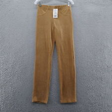 Hue Womens Corduroy Leggings Small Brown Super Soft Stretch Knit NEW