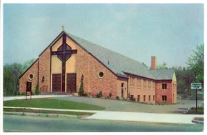 Parish Church St Albert the Great Weymouth MA Vintage Chrome Postcard Unposted - Imagen 1 de 11