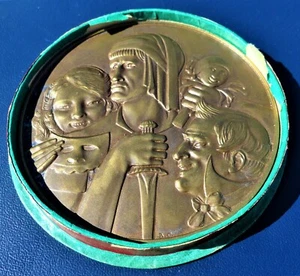 BBÉLGICA Gran Medalla PRO ARTE PROVINCIA BRABANTIAE en caja original, por B.Callie.Ø 80.mm. - Imagen 1 de 12