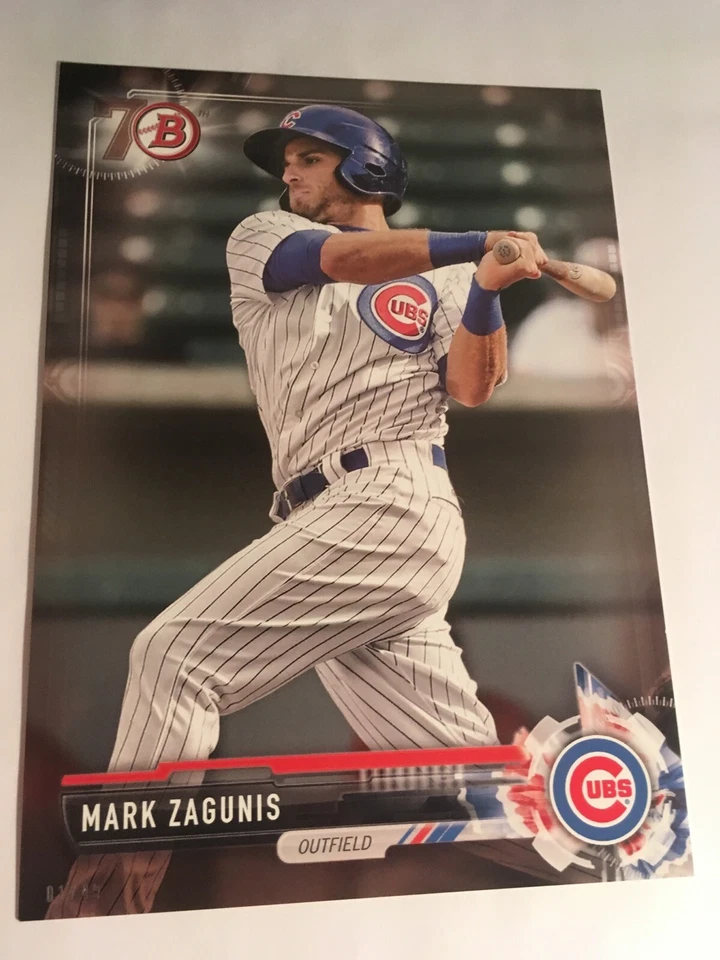 2017 Bowman Paper Prospects Jumbo 5x7 Mark Zagunis Cubs BP131 #'d 05/49 - Image 1 of 1