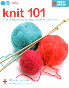KNIT 101 guía paso a paso, ir artesanal, 10 patrones fáciles - Imagen 1 de 3