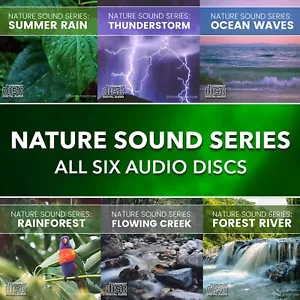 Nature Sound Series - Six Audio CDs - Rainforest, Rain, Thunder, River, Forest - Picture 1 of 1