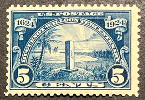 Travelstamps: 1924 US Stamps Scott #616, Mayport Monument, 5¢, mint, MNH OG - Picture 1 of 5