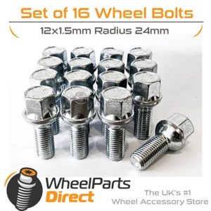 Alloy Wheel Bolts (16) 12x1.5 Radius 24mm For VW Golf [Mk2] 83-93 - Picture 1 of 1