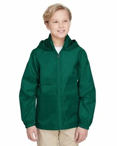 Team 365 Boys Lightweight Jacket Full Zip  Water Resistant Finish TT73Y - Picture 1 of 35
