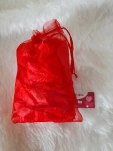 Deko VALENTINSTAG rote künstliche Rosenblätter im Organzabeutel - Bild 1 von 8
