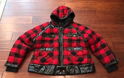 VTG Rocawear Red Black Buffalo Plaid Women's 1X 4 Pocket Lined Hoodie Jacket - Image 1 of 4
