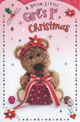 ICG Baby Girl's 1st Christmas card 5040 - Image 1 of 2
