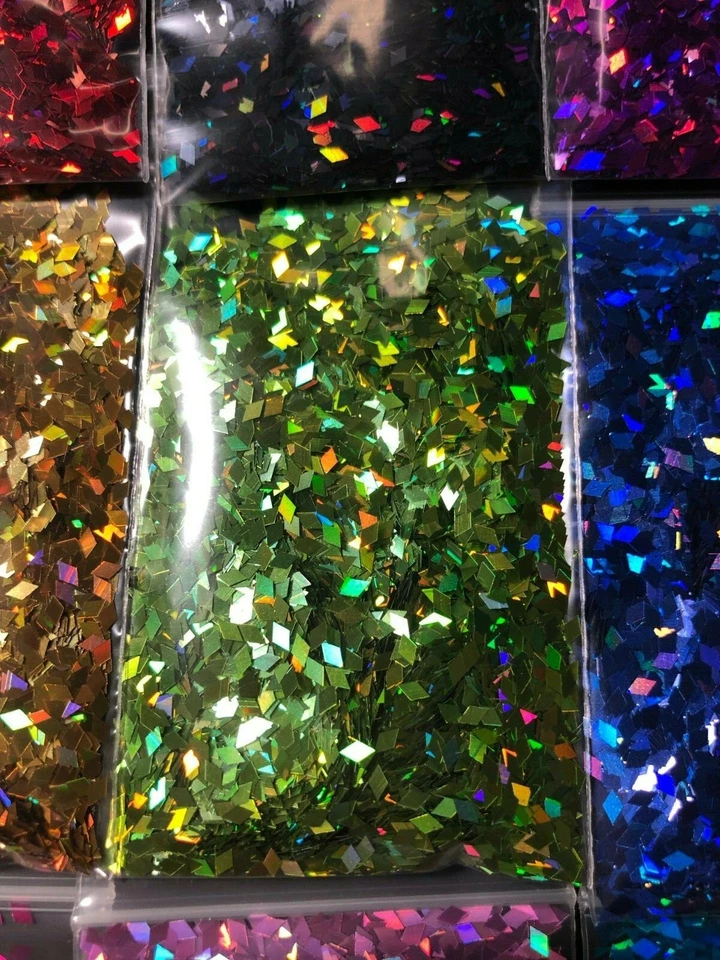 Стойкий к растворителям голографический бриллиант формы 2 мм блестящий оптом купить 3 получите 1 бесплатно унц - Изображение 1 из 4