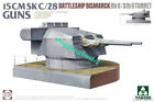 Takom 5014 1/72 Schlachtschiff Bismarck SK Doppelpistole BbII/StbII Turm