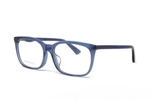 Gucci Unisex optisches GG0333OA 003 blau 55 mm klares Demo-Objektiv NEU! - Bild 1 von 5