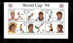 Ghana 1994 - World Cup Football - Sheet of 6 Stamps - Scott #1719 - MNH - Picture 1 of 1