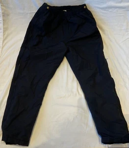 LL Bean Snow Pants Men’s L Black Ski Snowboard Thinsulate Full Side Zip Vintage - Picture 1 of 8