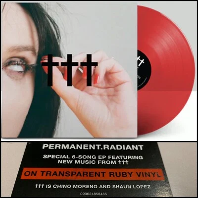 CROSSES †††  Permanent Radiant EP 12" Red Vinyl SEALED-Deftones Team Sleep Far - Image 1 of 4