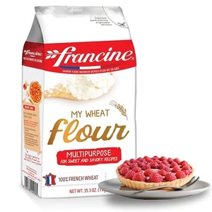 Francine Farine de Ble Tous Usages - French All Purpose Wheat Flour - 2.2 lbs - Picture 1 of 8