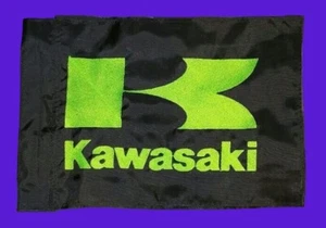 Custom Kawasaki KAWI Safety Flag ATV UTV  Made to fit regular & lighted whips - Picture 1 of 13