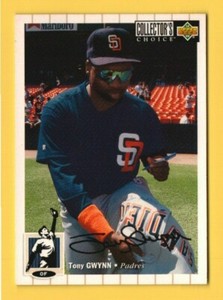 1994 Collector's Choice Silver Signature #122 Tony Gwynn - San Diego Padres