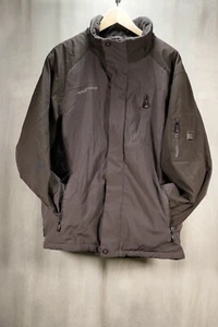 Mens ZeroXposur Ski Jacket New $56 LG Black Grey Polyester Blend - Picture 1 of 6
