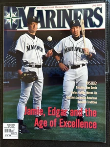 July 2003 Official Seattle Mariners Magazine  Edgar Martinez Jamie Moyer - Picture 1 of 4