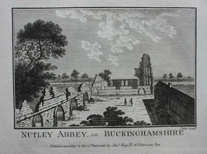 NOTLEY ABBEY, 'NUTLEY ABBEY', BUCKINGHAMSHIRE, Boswell, 1786 - Picture 1 of 2