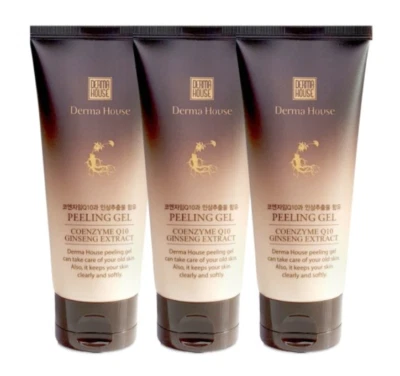Derma House Peeling Gel 120ml x 3ea Coenzyme Q10 Ginseng Extract K-Beauty - Image 1 of 4