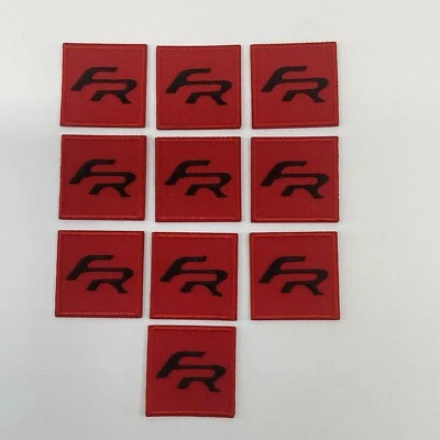 10  BIG RED/Black Replacement FR Patches Iron On  Pants Shirt *BONUS PATCH* - Image 1 of 4