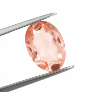 4 Karat ovale Form Pfirsich Morganit Farbe Doublets facettiert lose Edelstein 12*10 m - Bild 1 von 1