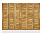Massivholz Kleiderschrank 6trig Eiche massiv gelt Schlafzimmer-schrank Holz