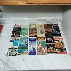 Vintage Tourist Travel Brochure Lot of 12 Various States: Maine Idaho Arizona ++ - Picture 1 of 14