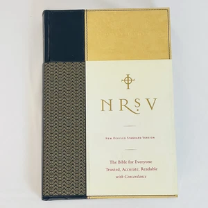 NRSV Standard Bible (Black) Harper Bibles Stitched Hardcover - Picture 1 of 7
