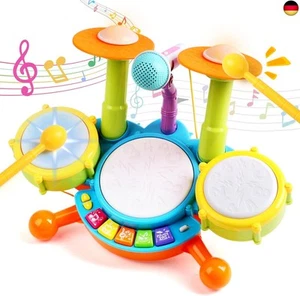 Schlagzeug Kinder Spielzeug - Musikinstrumente für Kinder ab 1 Jahr Mit  - Bild 1 von 9
