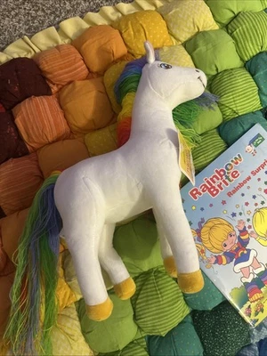 Hallmark Rainbow Brite Horse Starlite Plush 11" Poseable 2016 NOS w/Tag & Book - Image 1 of 4