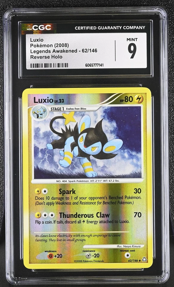 CGC 9 Luxio 62/146 Reverse Holo Legends Awakened Pokémon Card - Image 1 of 2