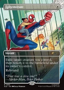 MTG Ephemerate 1990 Rare Secret Lair Marvel's Spider-Man: Heroic Deeds - Picture 1 of 1