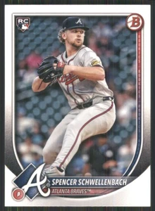 2025 Bowman #78 Spencer Schwellenbach RC Atlanta Braves TW2505 - Picture 1 of 2