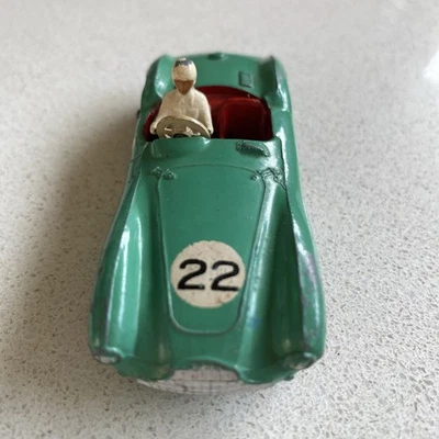 DINKY 110 Aston Martin Convertible Green Race Car 1960s Original Vintage Piece - Image 1 of 4