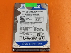 ⭐️⭐️⭐️⭐️⭐️ HDD Festplatte SATA Laptop 2,5" WD5000BEVT-75A0RT0 500GB  - Bild 1 von 2