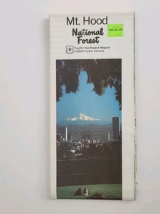 Mount Hood National Forest Service Map Vtg 1987 PNW Region Oregon - Picture 1 of 5