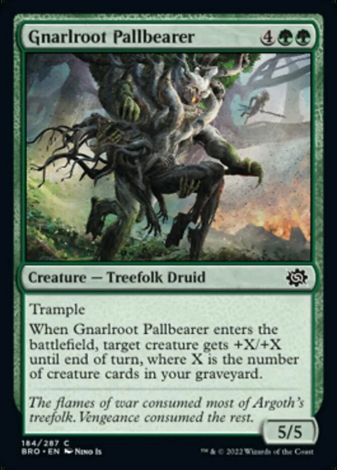 x1 Gnarlroot Pallbearer - The Brothers' War - NM - MTG - Image 1 of 1