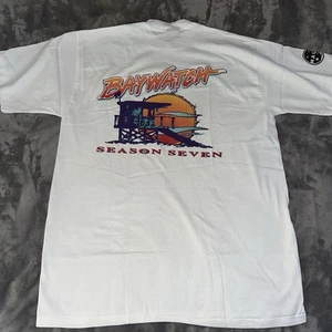 Vintage Baywatch Season Seven Film Crew Shirt Men's Size XL TV Show Maui & Sons - Picture 1 of 19