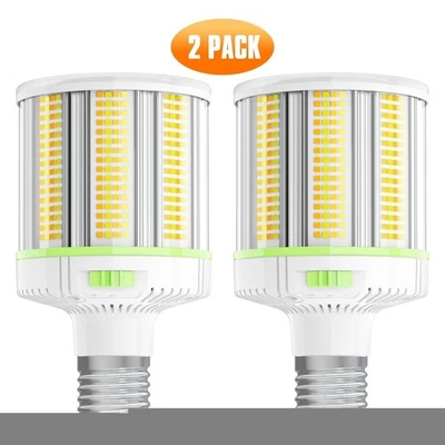 2Pack LED Corn Light Bulb 48W/60W/80W Adjustable E39/E40 Mogul Base, 4500K-5700K - Image 1 of 4