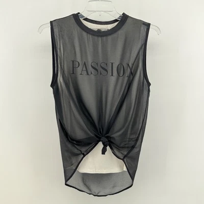 Tanque muscular Guess negro capa transparente "Pasión" Foto 1 de 4