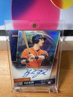 Kyle Tucker Topps Finest Silver Refractor Rookie Auto #FA-KT - Image 1 of 2