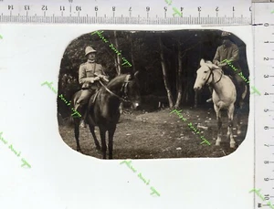 BB 35-4 )FOTO RITRATTOMILITARE- ALPINO -FANTE -GRANATIERE -  A CAVALLO  - Picture 1 of 2