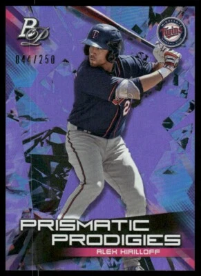 2019 Bowman Platinum Alex Kirilloff #PPP-34 Minnesota Twins Puprle /250 - Image 1 of 2