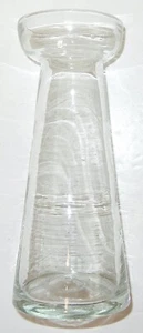 ANTIQUE VICTORIAN HAND BLOWN CLEAR GLASS HYACINTH BULB VASE - Picture 1 of 3
