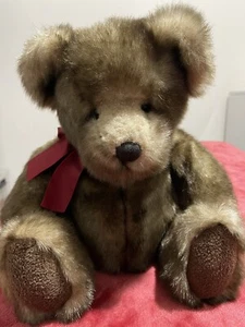 2003 O Danny Bear faux mink plush teddy St. Jude Hospital, Russ for Bombay Co. - Picture 1 of 3