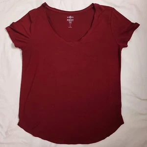 Camiseta Top Mujer Perfect Talla Mediana Granate Manga Corta - Imagen 1 de 7