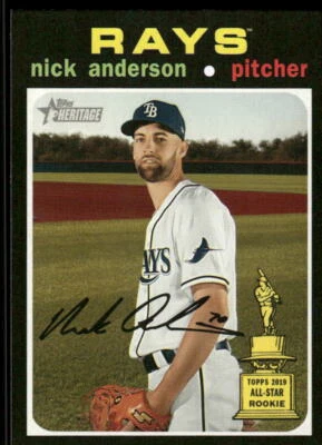 2020 Topps Heritage #316 Nick Anderson - Image 1 of 2